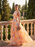 Vestido Halter Aurora | Elegancia Intemporal en Satén Lujoso