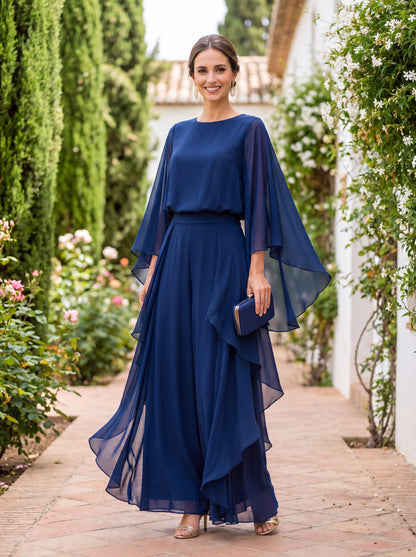 Conjunto Dos Piezas Lázaro en Crepé Elegante y Refinado