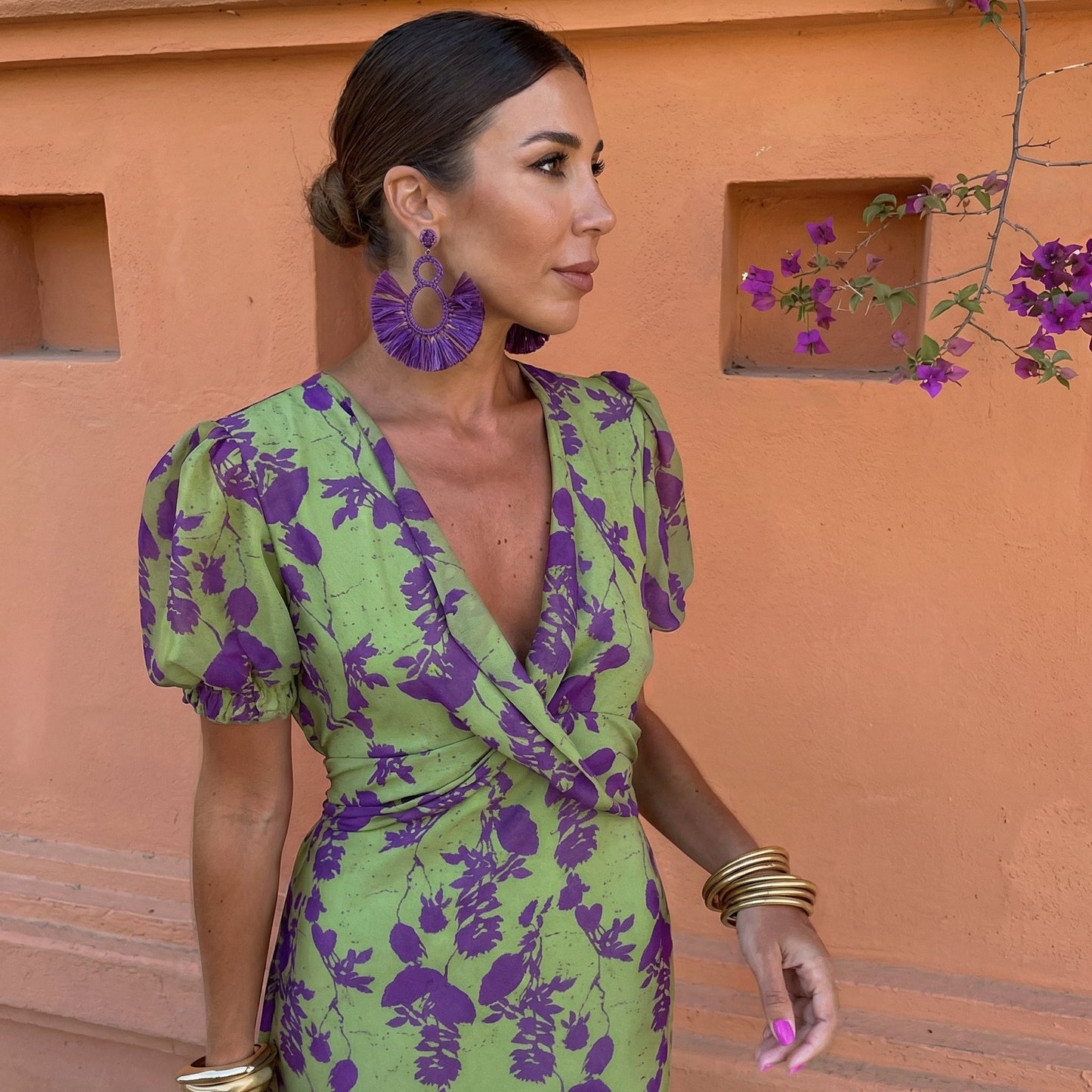 Vestido Ani ™ | Elegancia Vibrante floral que Enamora