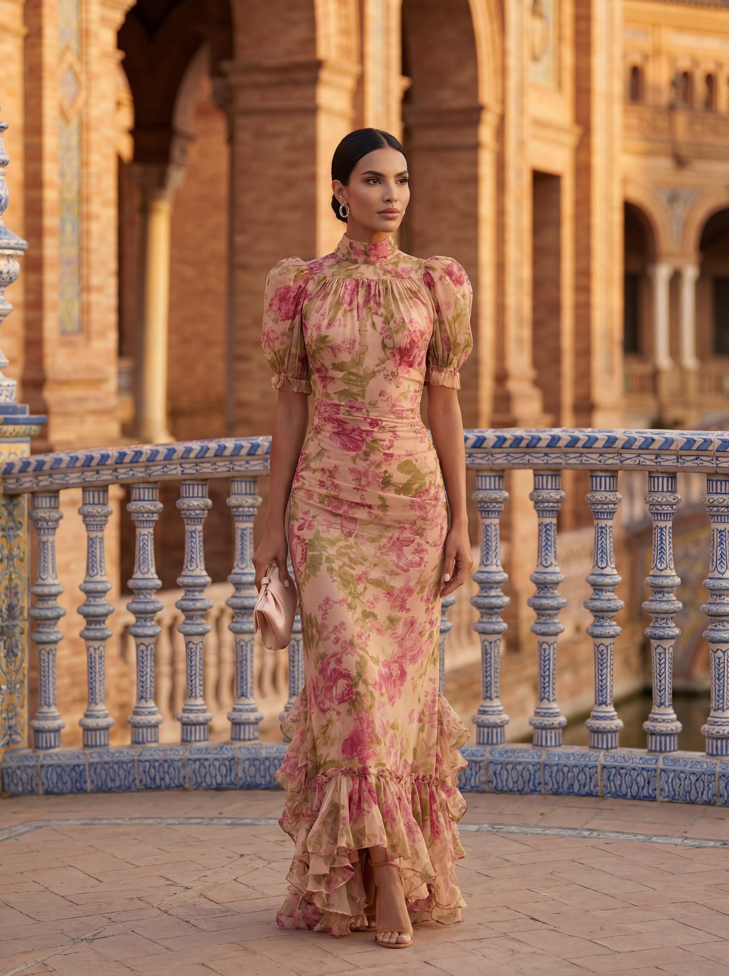 Vestido Elegante Rosario en Seda