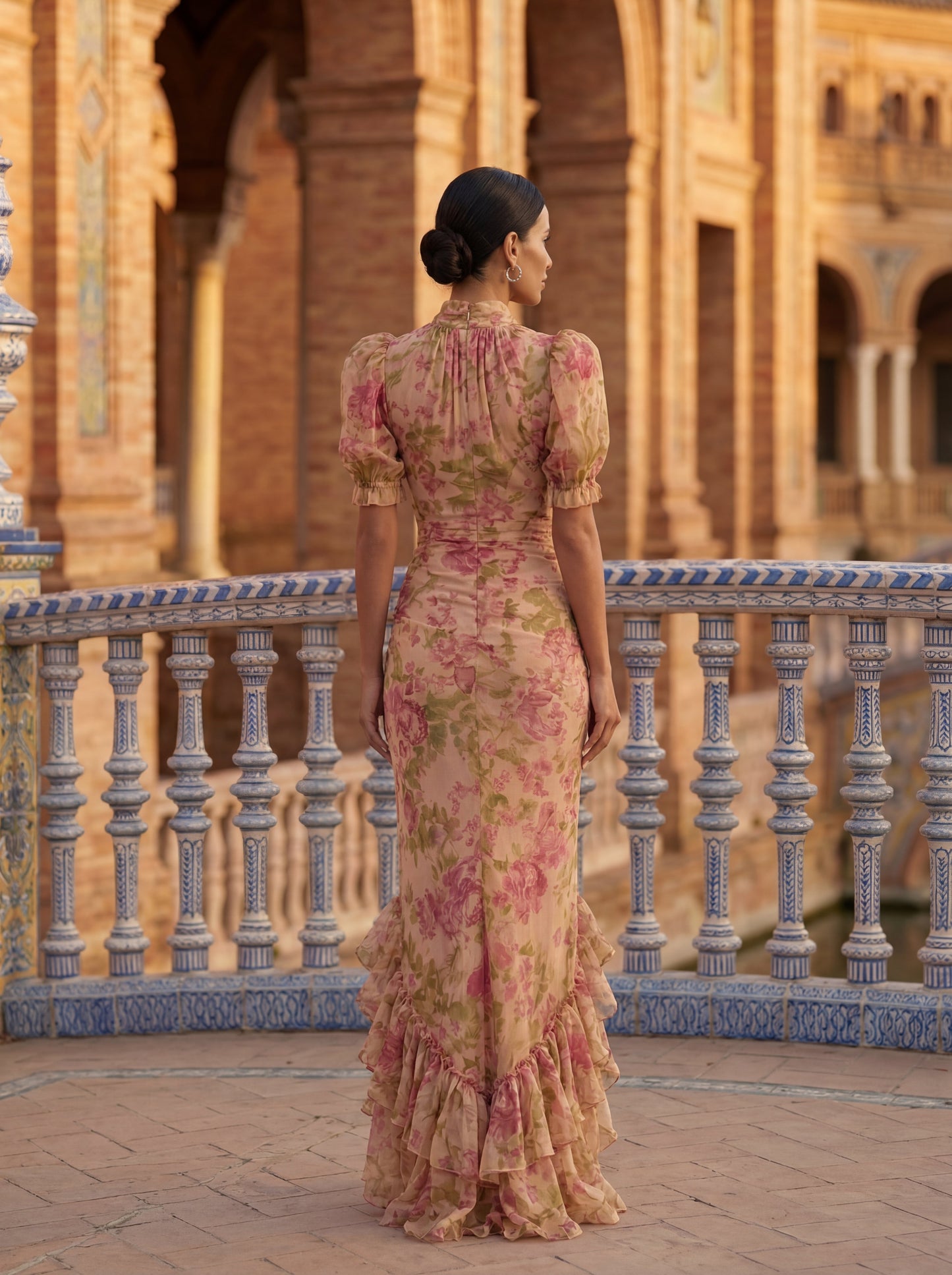 Vestido Elegante Rosario en Seda