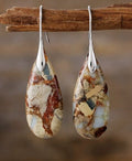 Boucles d'oreilles Chic avec Pierre Ovale