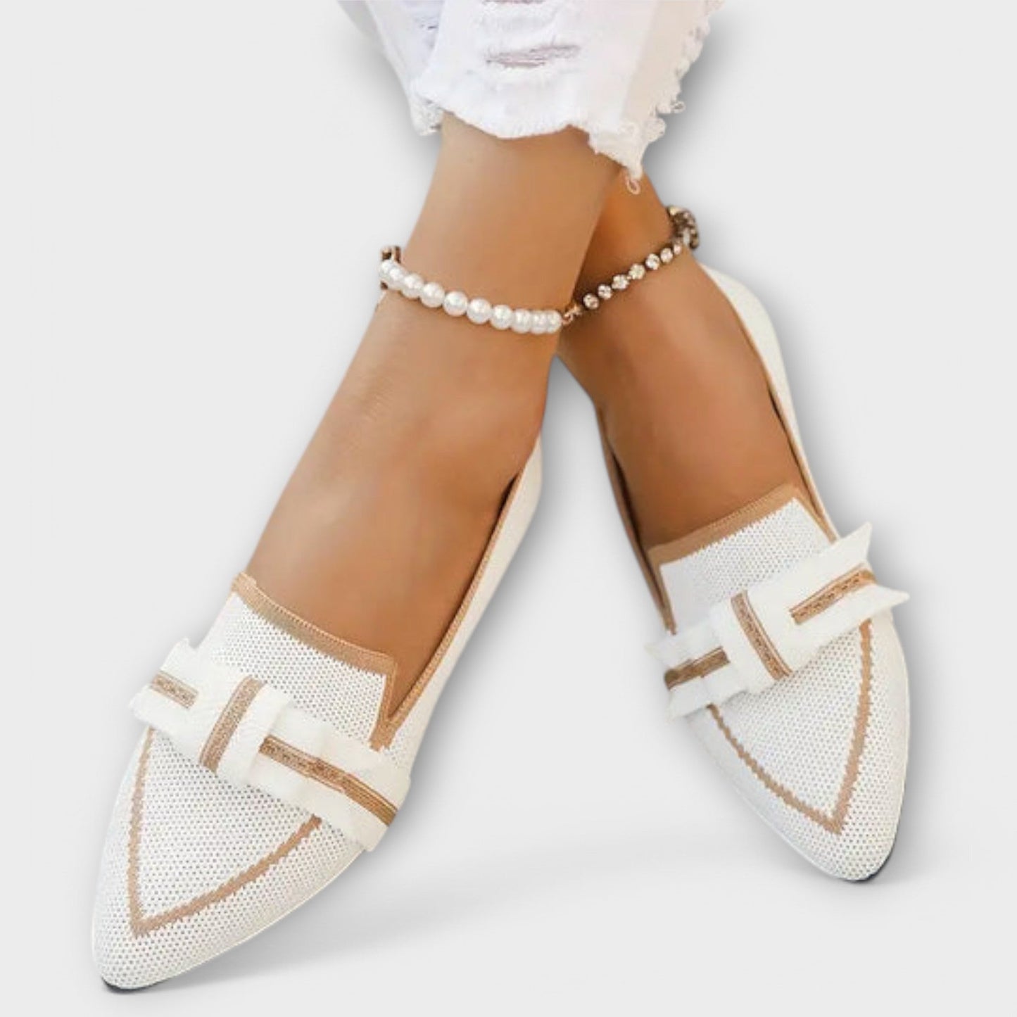 Blanca™ - Zapatos planos con diseño de nudo
