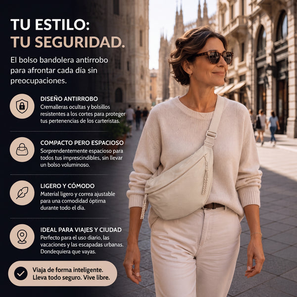 Elena™ | Bolso de Hombro Beige
