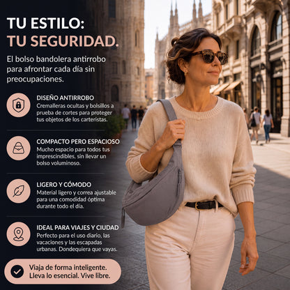 Chiara™ | Bolso de Hombro Gris