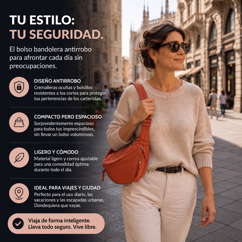 Gema™ | Bolso de Hombro Naranja