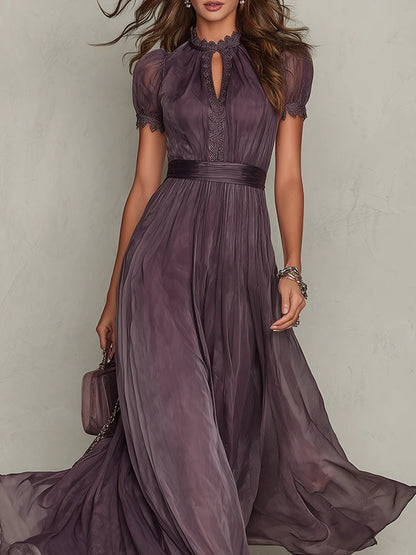 Vestido Largo Flavia en Tejido Lujoso - Elegancia Sin Igual