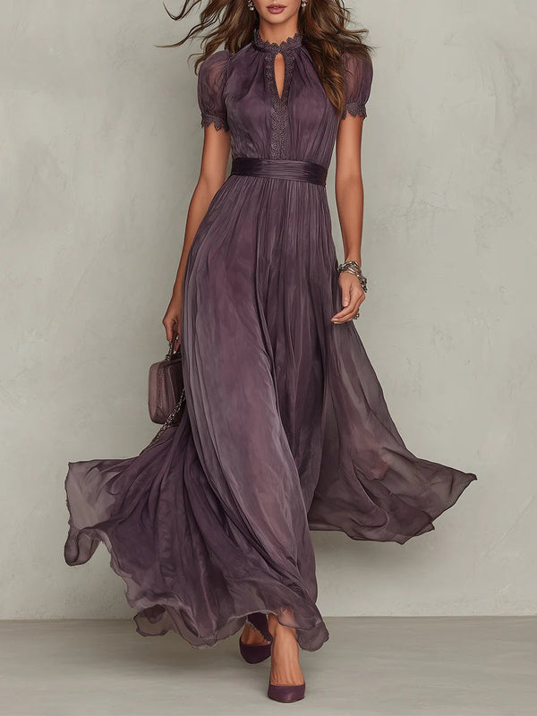 Vestido Largo Flavia en Tejido Lujoso - Elegancia Sin Igual