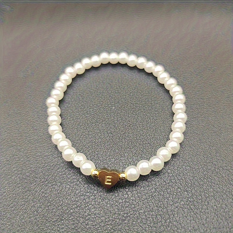 Bracelet Chic avec Initiale en Cœur (A–Z)