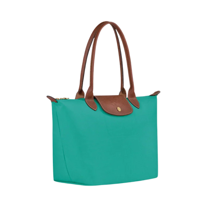 Longchamp - Grande Bolsa Le Pliage, Turquesa