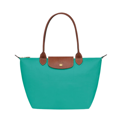 Longchamp - Grande Bolsa Le Pliage, Turquesa