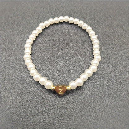 Bracelet Chic avec Initiale en Cœur (A–Z)