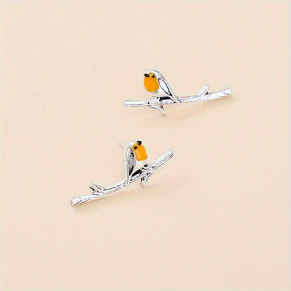 Boucles d'oreilles Cartoon Oiseau