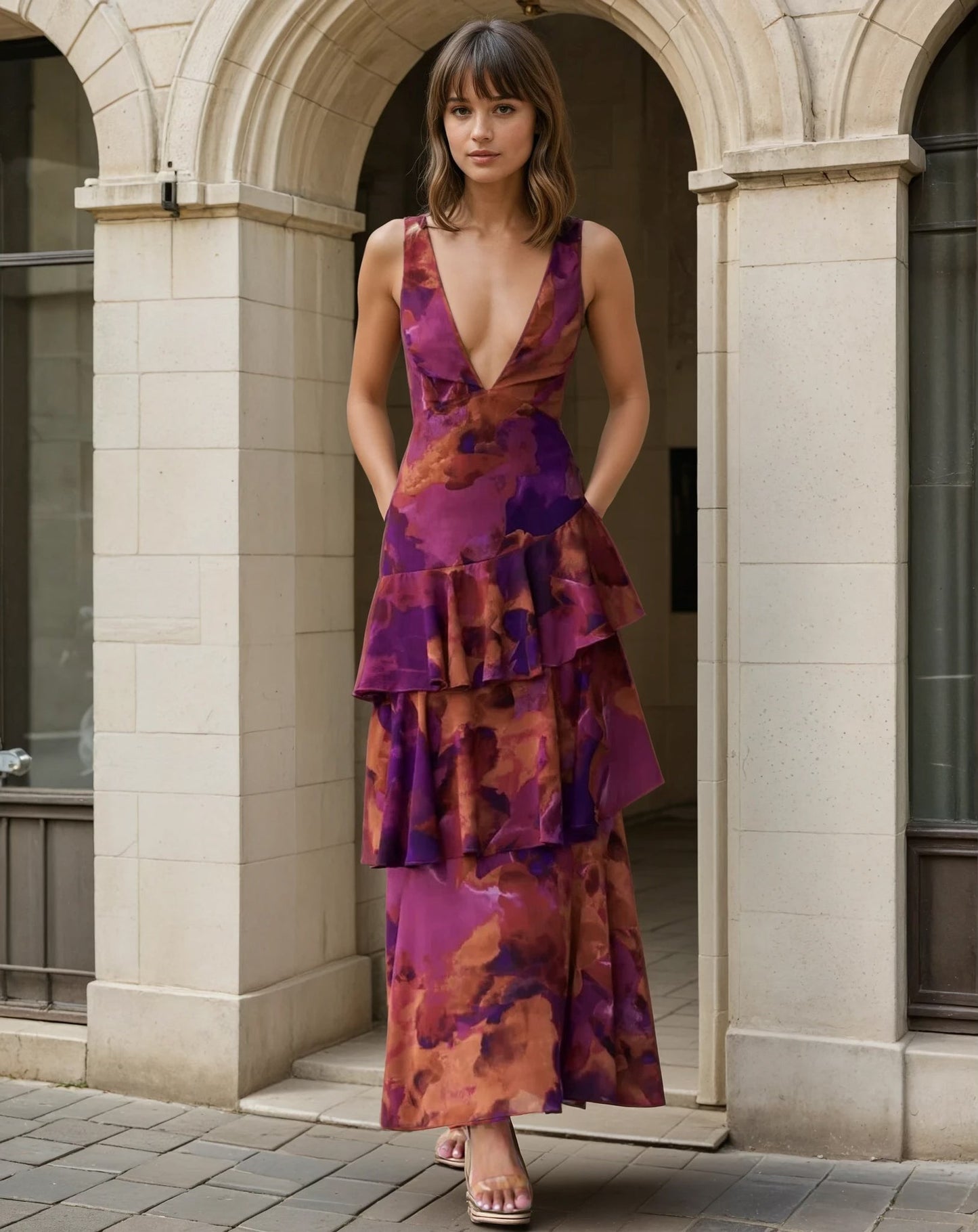 Vestido Sofía™  | Movimiento y elegancia floral en cada paso