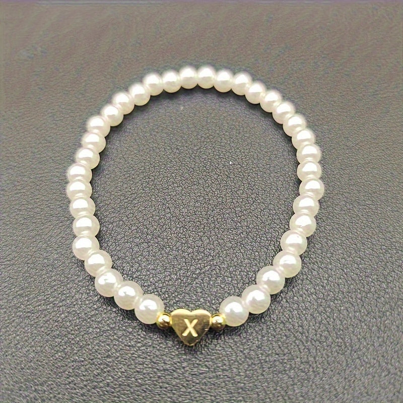 Bracelet Chic avec Initiale en Cœur (A–Z)
