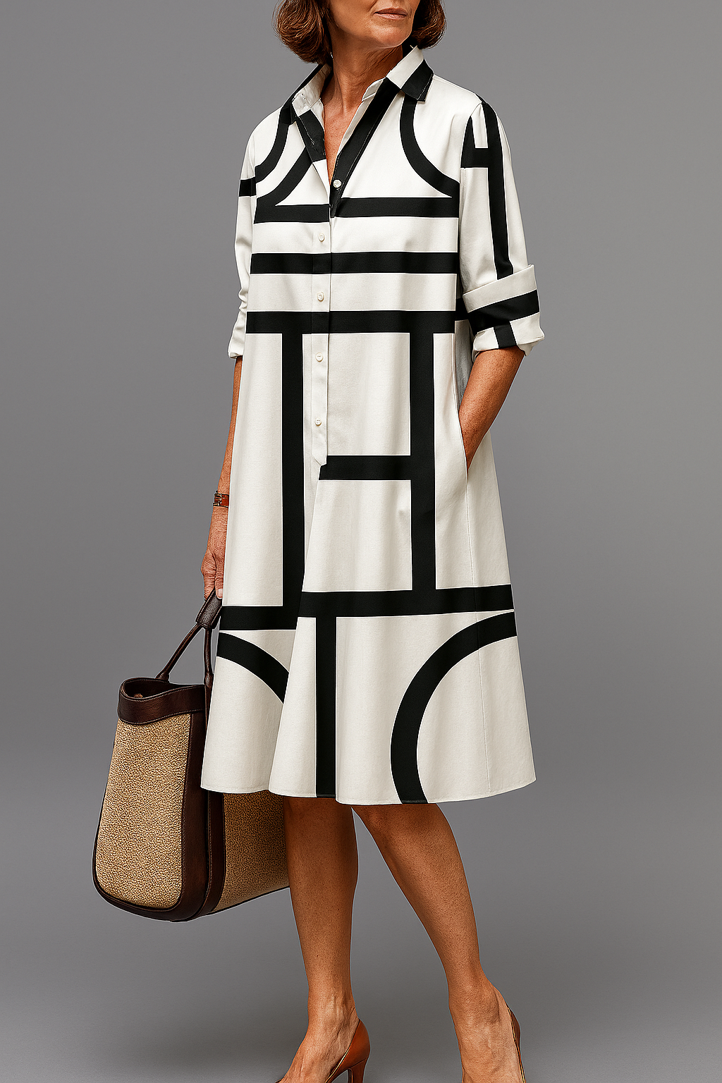 Vestido Elena™ | Vestido midi delicado de estilo elegante