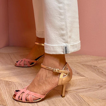 Blanca™ - Sandalias de tacón alto con puntera abierta