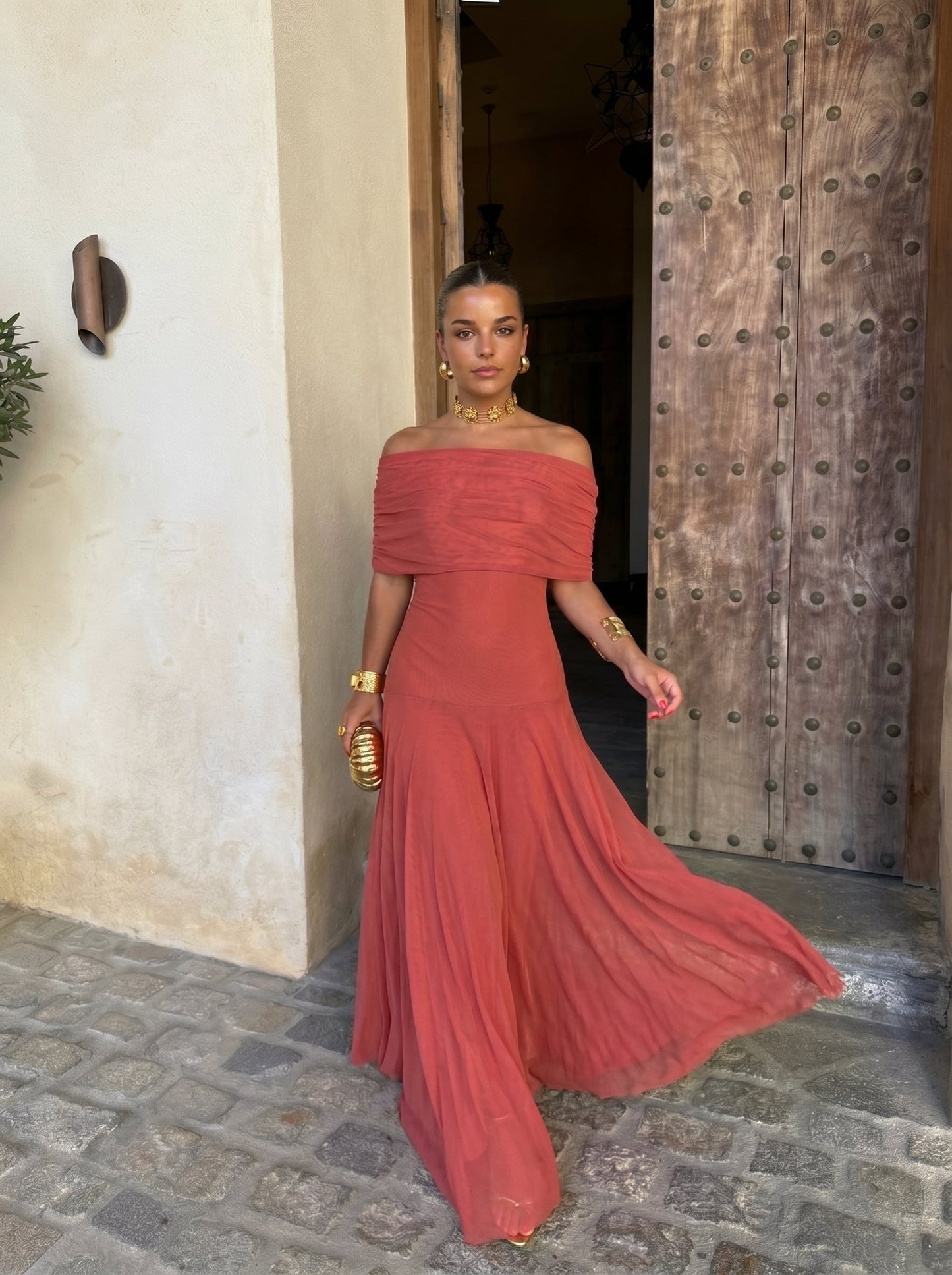 Teresa™ | Vestido Femenino de hombro descubierto