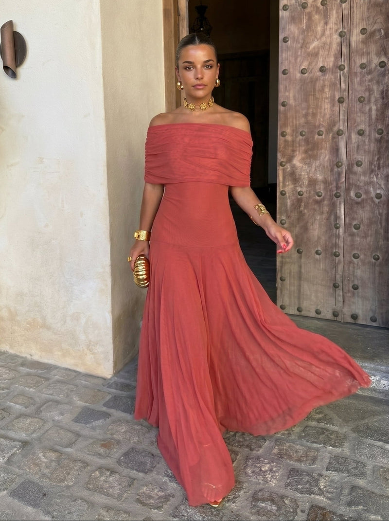 Vestido Elegante Simba en Tul de Seda