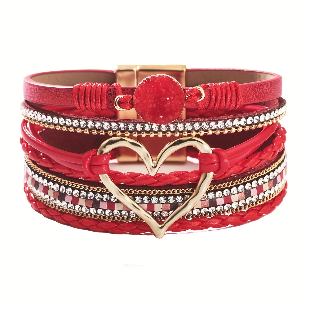 Bracelet Boho Multistrat en Cuir