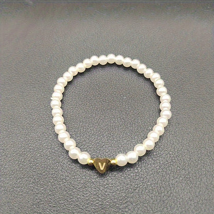 Bracelet Chic avec Initiale en Cœur (A–Z)