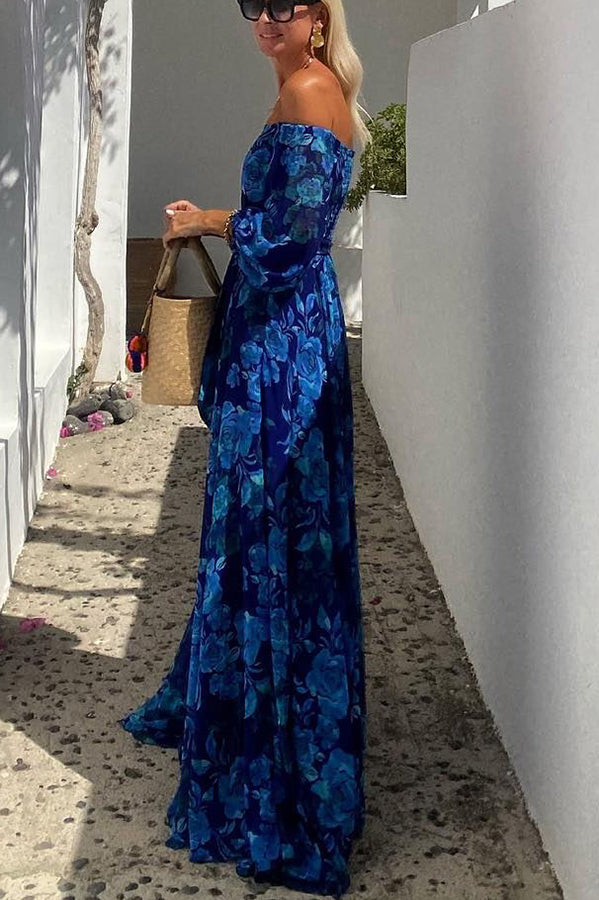 Vestido Francesca™ | Elegancia floral con hombros al descubierto