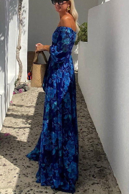 Vestido Francesca™ | Elegancia floral con hombros al descubierto