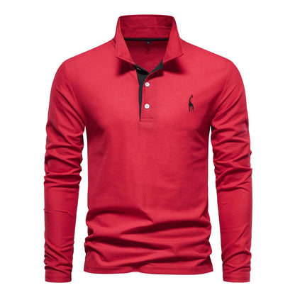 Marcos™ - Polo Casual de Manga Larga Refinado