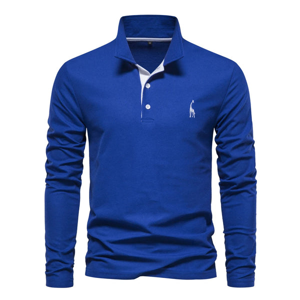 Marcos™ - Polo Casual de Manga Larga Refinado
