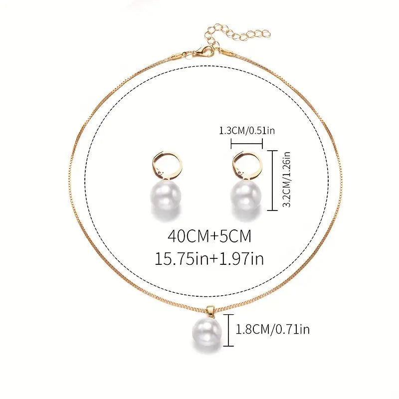 Ensemble de bijoux élégants avec perles