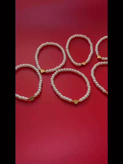 Bracelet Chic avec Initiale en Cœur (A–Z)