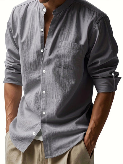 Damiano™ - Camisa masculina elegante de manga larga y diseño moderno