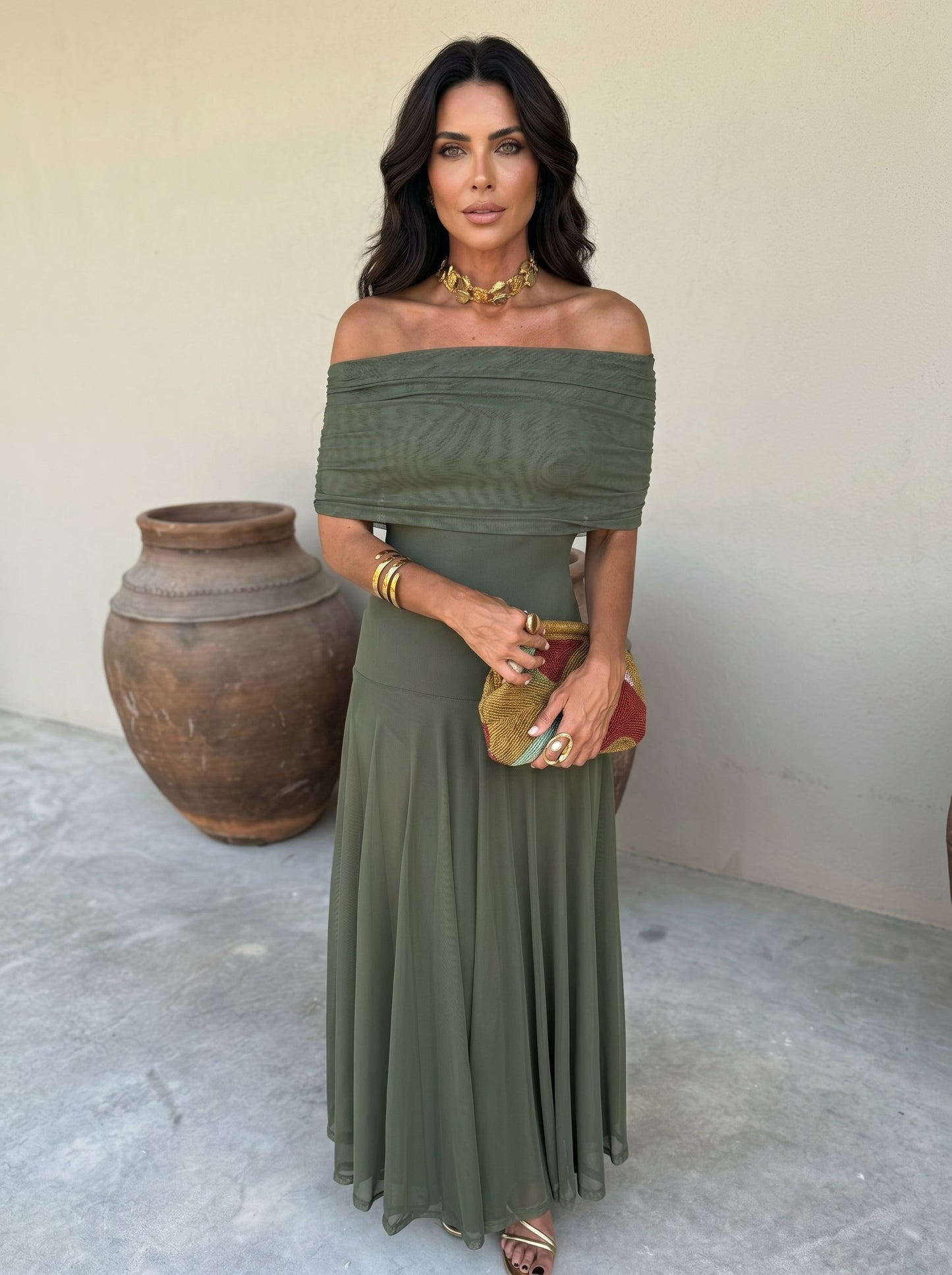 Vestido Elegante Simba en Tul de Seda