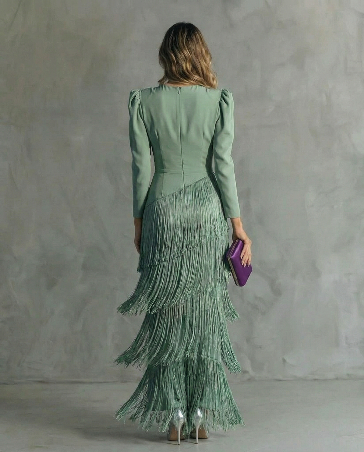 Sofia™ | Vestido Elegante con Mangas de Flecos