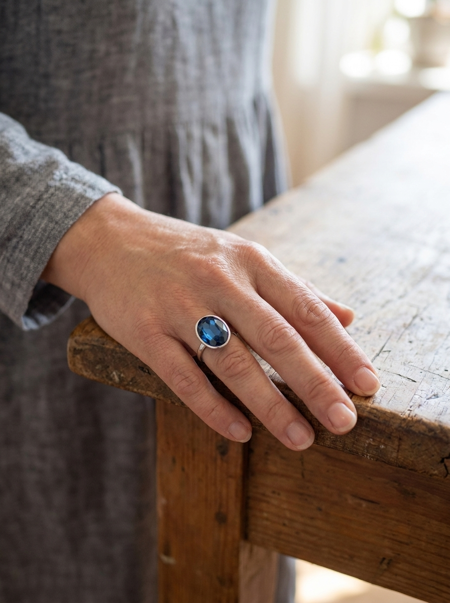 Bague Bleu Céleste™ – Brillance Vintage