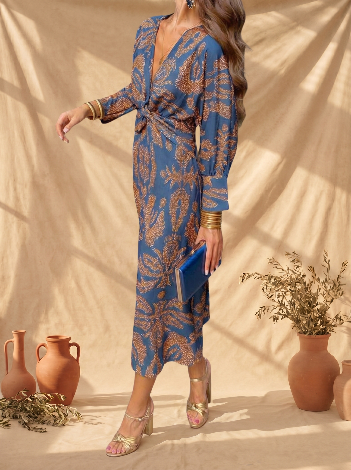 Celeste™ | Vestido Midi Elegancia Floreada