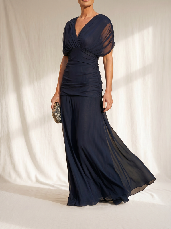Eva™ | Vestido Azul Elegante