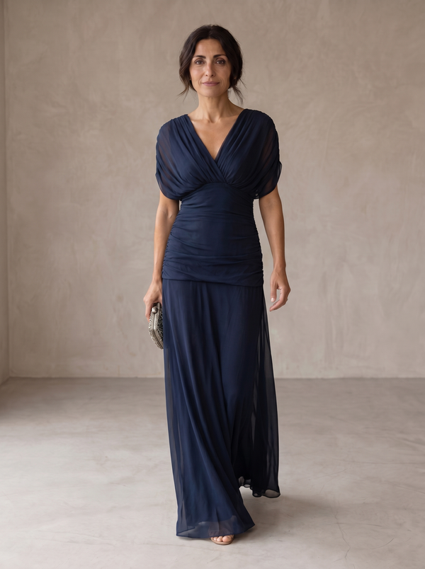 Eva™ | Vestido Azul Elegante