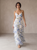 Leyre™ | Vestido Midi Floral con Volantes