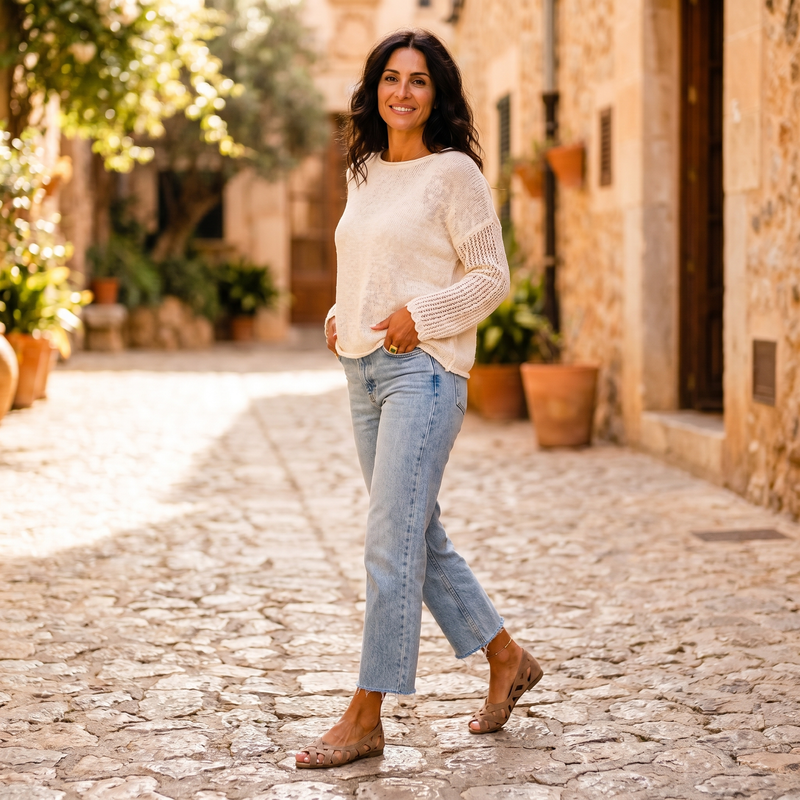 Violeta™ | Sandalias con tiras cruzadas