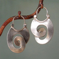 Boucles d'oreilles vintage en argent