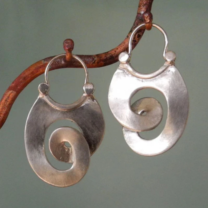 Boucles d'oreilles vintage en argent