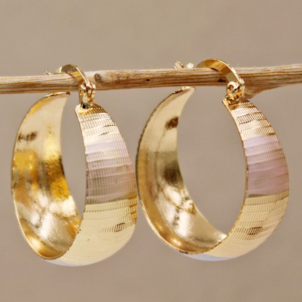 Boucles d'oreilles en Or de Luxe Raffiné