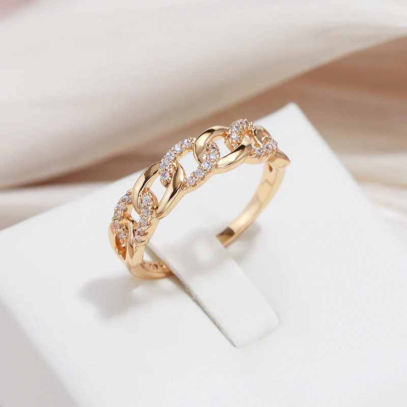 Anillo de Oro "Malla Chic"