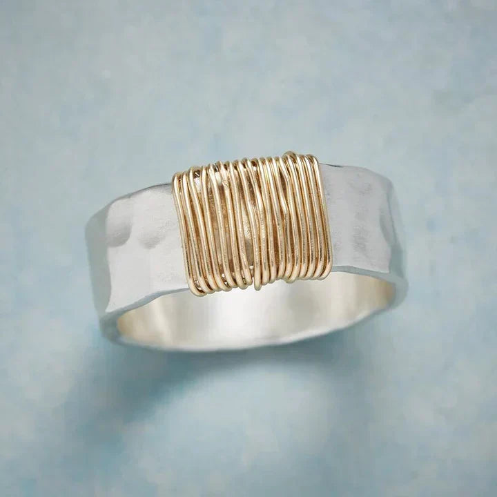 Bague Vintage Or et Argent “Intemporelle”