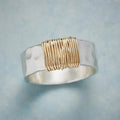 Bague vintage en or et argent intemporelle