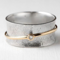Bague Élégance Dorée™ – Argent & Éclat