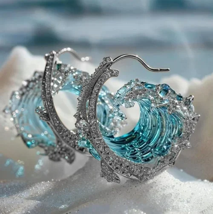 Boucles d'oreilles avec l'esprit de l'océan