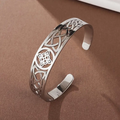 Bracelet rigide ouvert en argent
