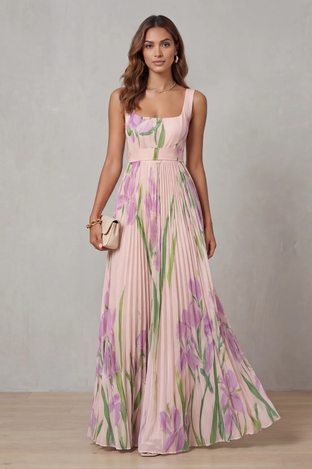 Vestido Gabriela™ | Elegancia floral con Caída Plisada